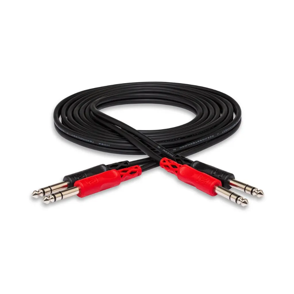 Hosa Technology Dual 1/4 In Trs To Same Stereo Interconnect Cable 1M 1