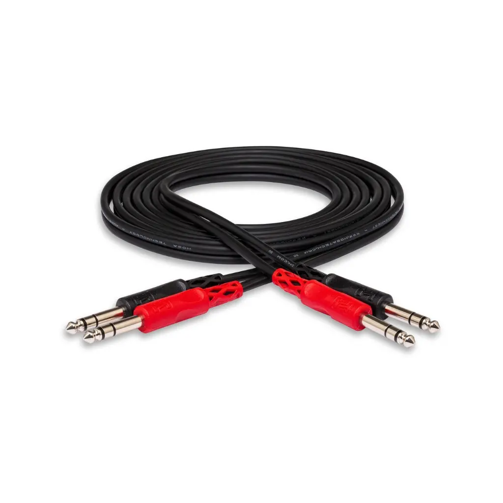 Hosa Technology Dual 1/4 In Trs To Same Stereo Interconnect Cable 2M 1