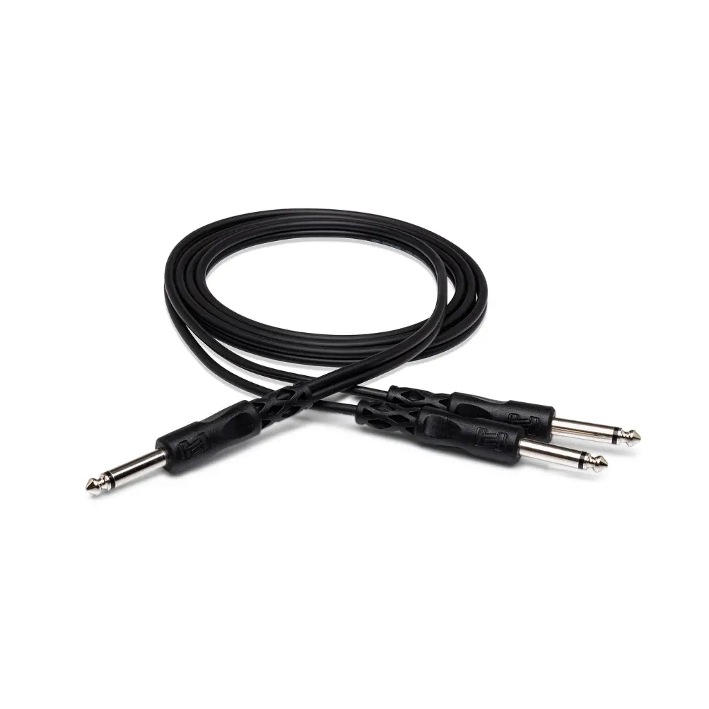Hosa Technology 1/4 In Ts To Dual 1/4 In Ts Y Cable 3Ft 1