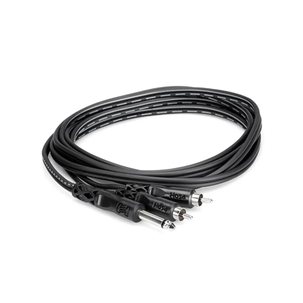 Hosa Technology 1/4" Ts To Dual Rca Y Cable 1M 1