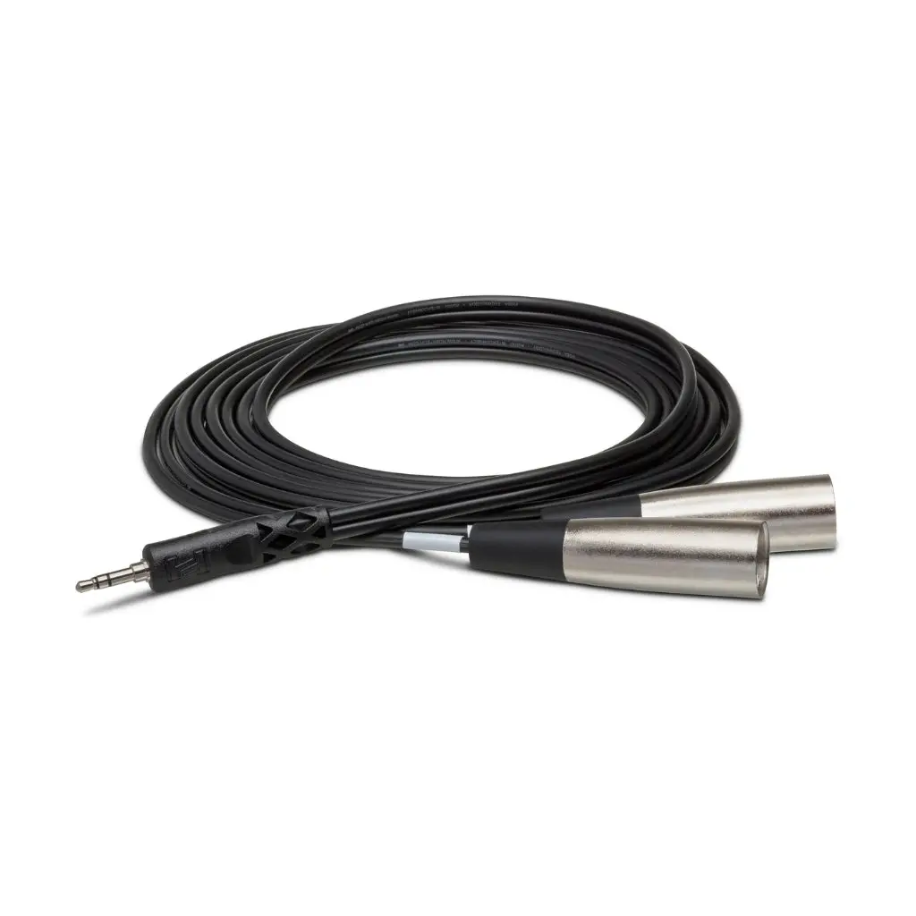 Hosa Technology 3.5 Mm Trs To Dual Xlr3m Stereo Breakout Cable 2M 1