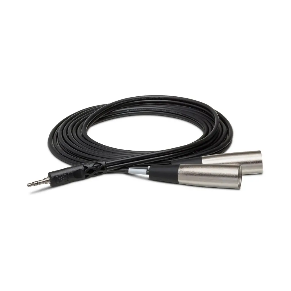 Hosa Technology 3.5 Mm Trs To Dual Xlr3m Stereo Breakout Cable 3M 1