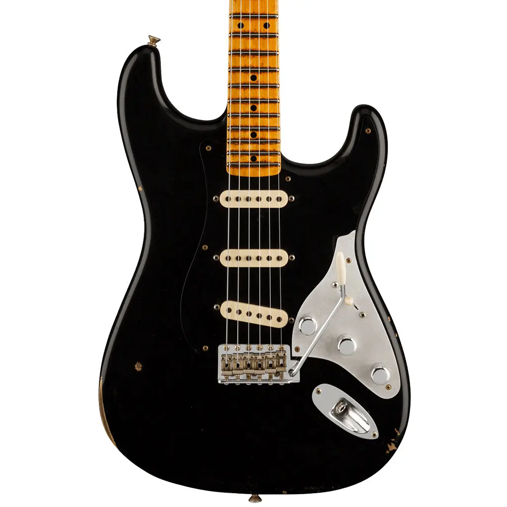 Fender Custom Shop  Limited Edition Poblano Ii Stratocaster® Relic® - Maple Fingerboard - Aged Black 1