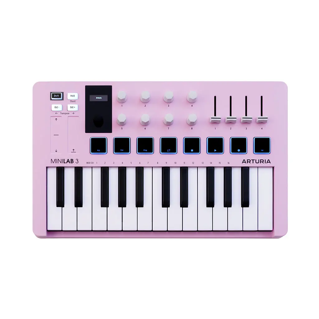 Arturia Minilab 3 25-Note Keyboard - Limited Edition Rose Quartz 1