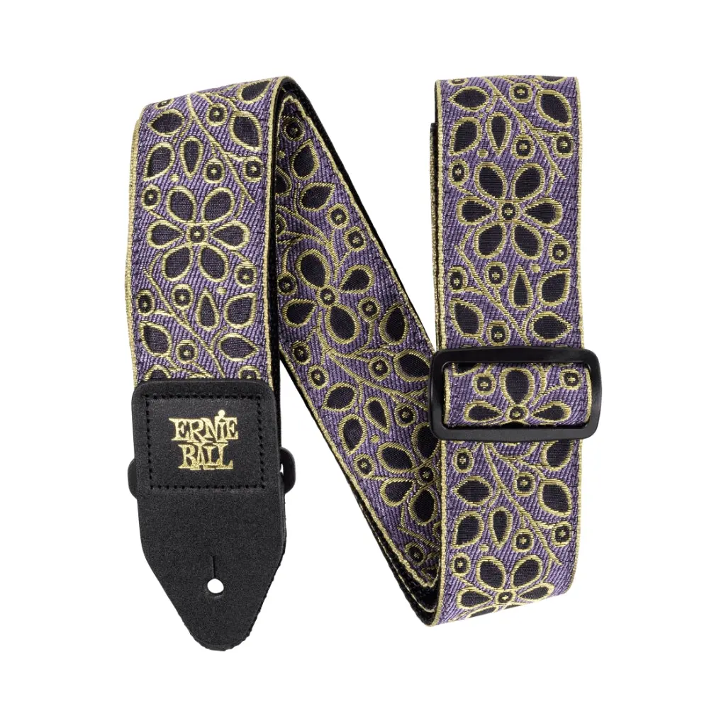 Ernie Ball Classic Jacquard Guitar Strap/Bass Strap - Jasmine And Juice 1