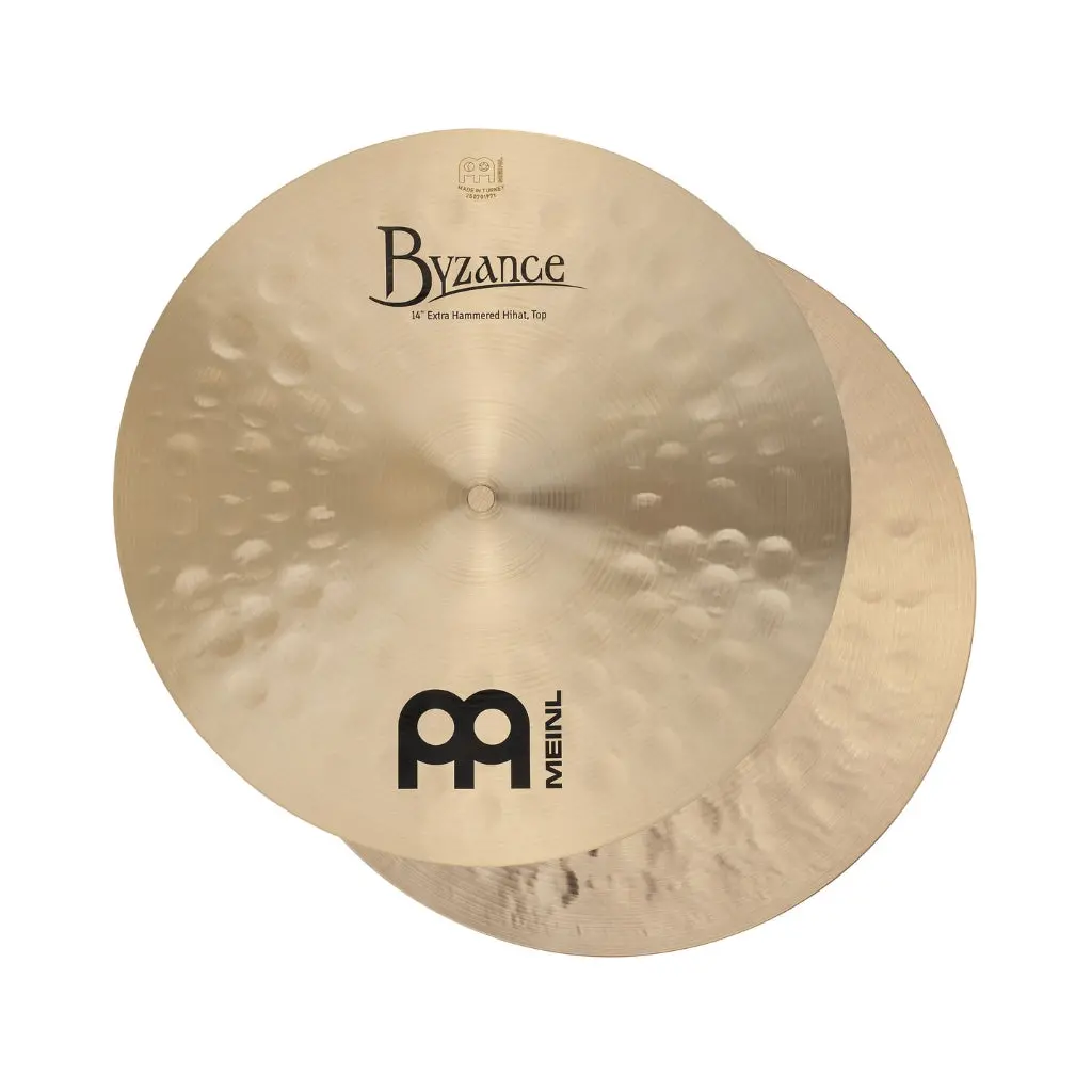 Meinl Cymbals Byzance Extra Hammered Hi-Hats - 14 Inches 1