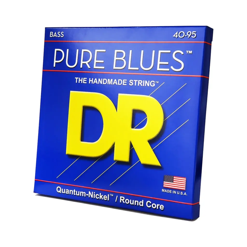 Dr Pure Blues Quantum-Nickel/Round Core Bass Guitar Strings - Extra Light 40-95 Victor Wooten Signature 1