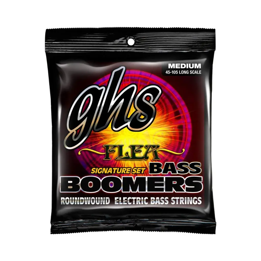 Ghs M3045f Flea Signature Bass Boomers Roundwound Electric Bass Strings - Medium .045-.105 Long Scale 1