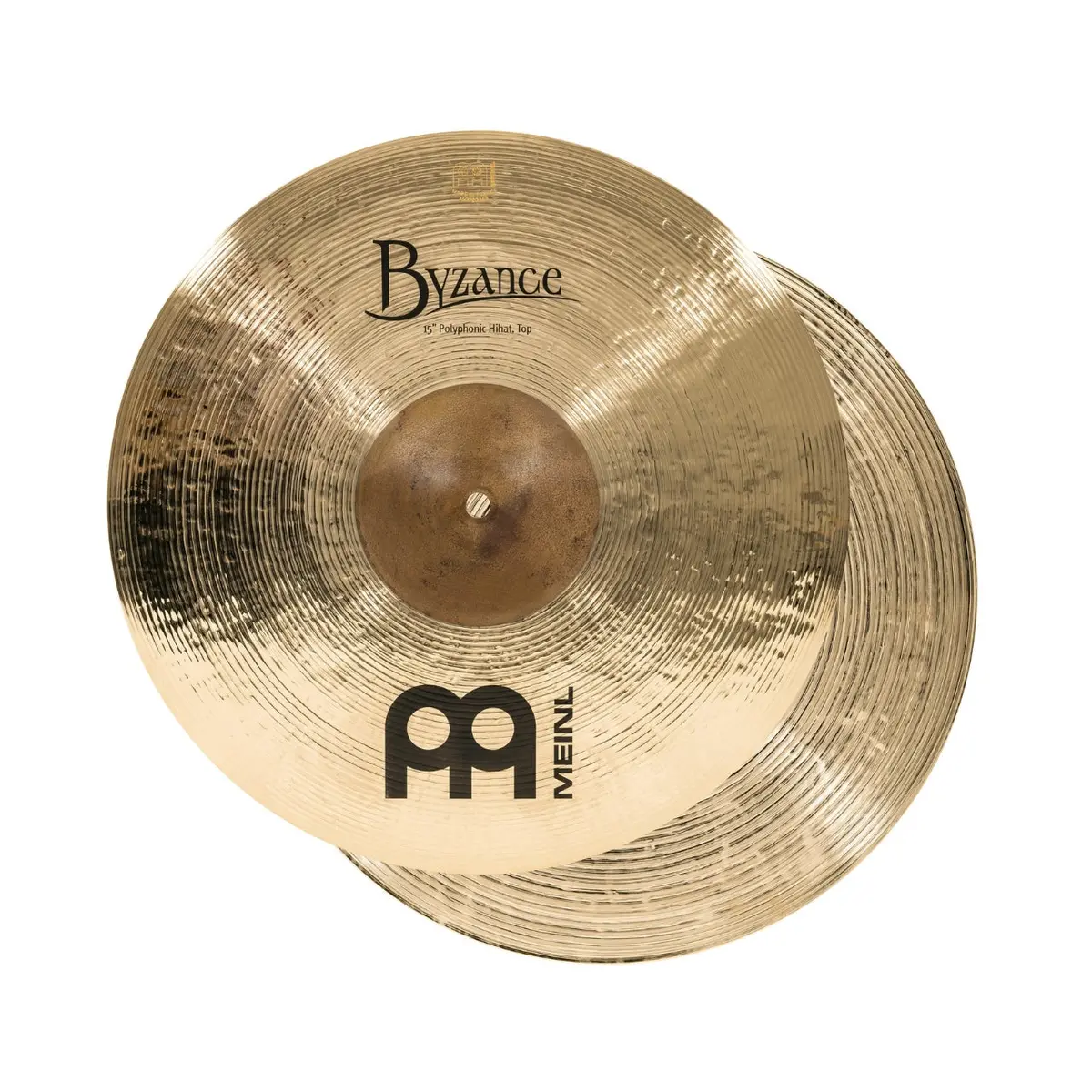 Meinl Cymbals Byzance Brilliant Polyphonic Hi-Hats - 15 Inches 1