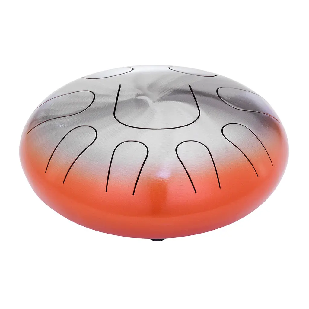 Pearl Awakening Series C Lydian 9-Note Tongue Drums - Orange Burst 1