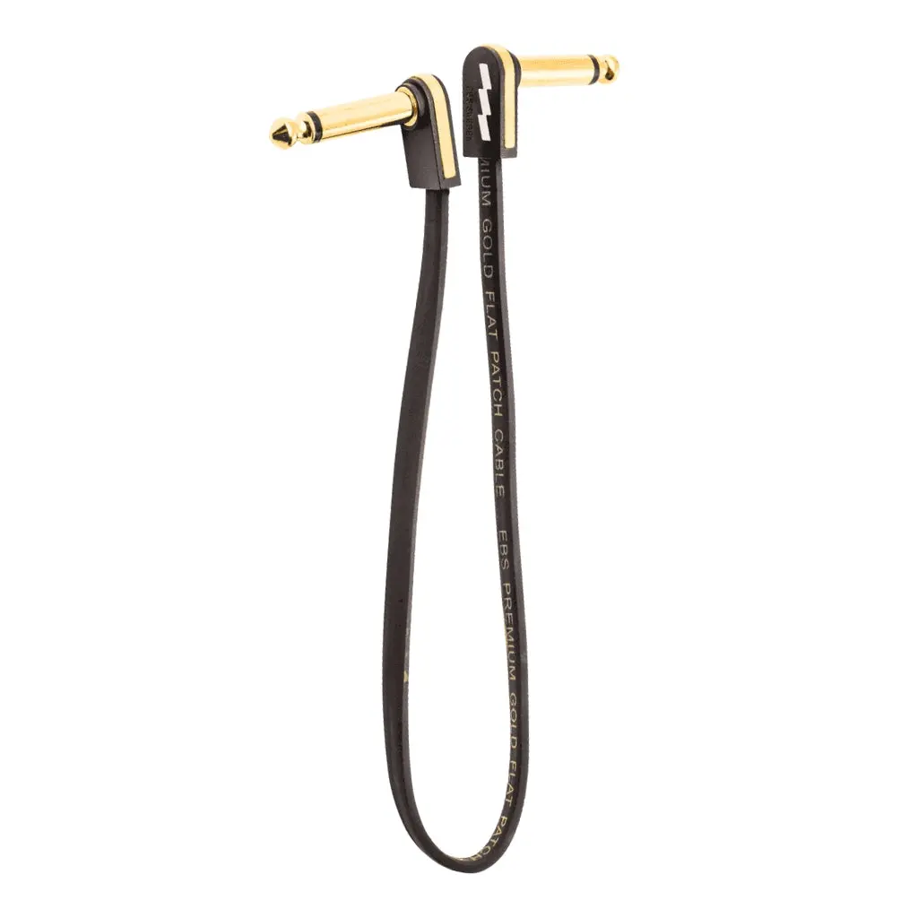 Ebs Pg-28 Premium Gold Plated Flat Patch Cable - 28Cm 1
