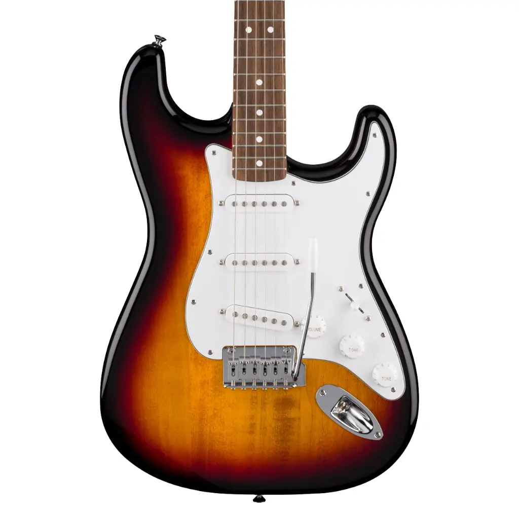 Fender Standard Stratocaster, Laurel Fingerboard Electric Guitar - 3-Color Sunburst 1