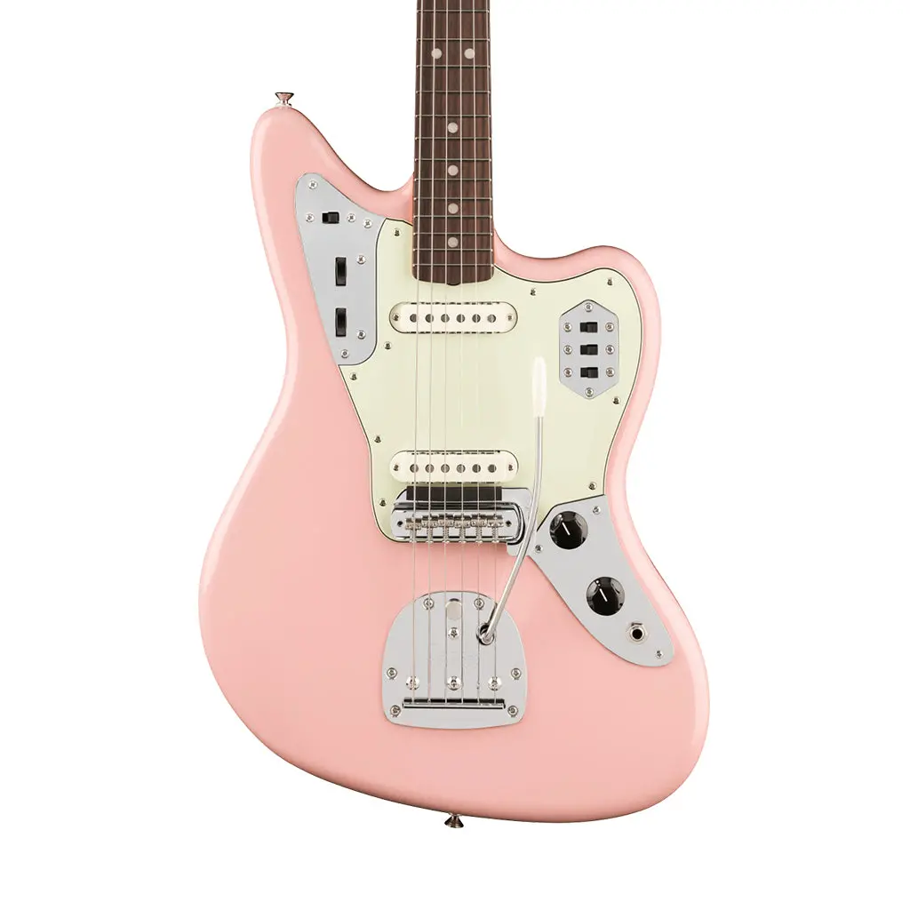 Fender Vintera Iii Mid 60S Jaguar Rosewood Electric Guitar - Shell Pink 1