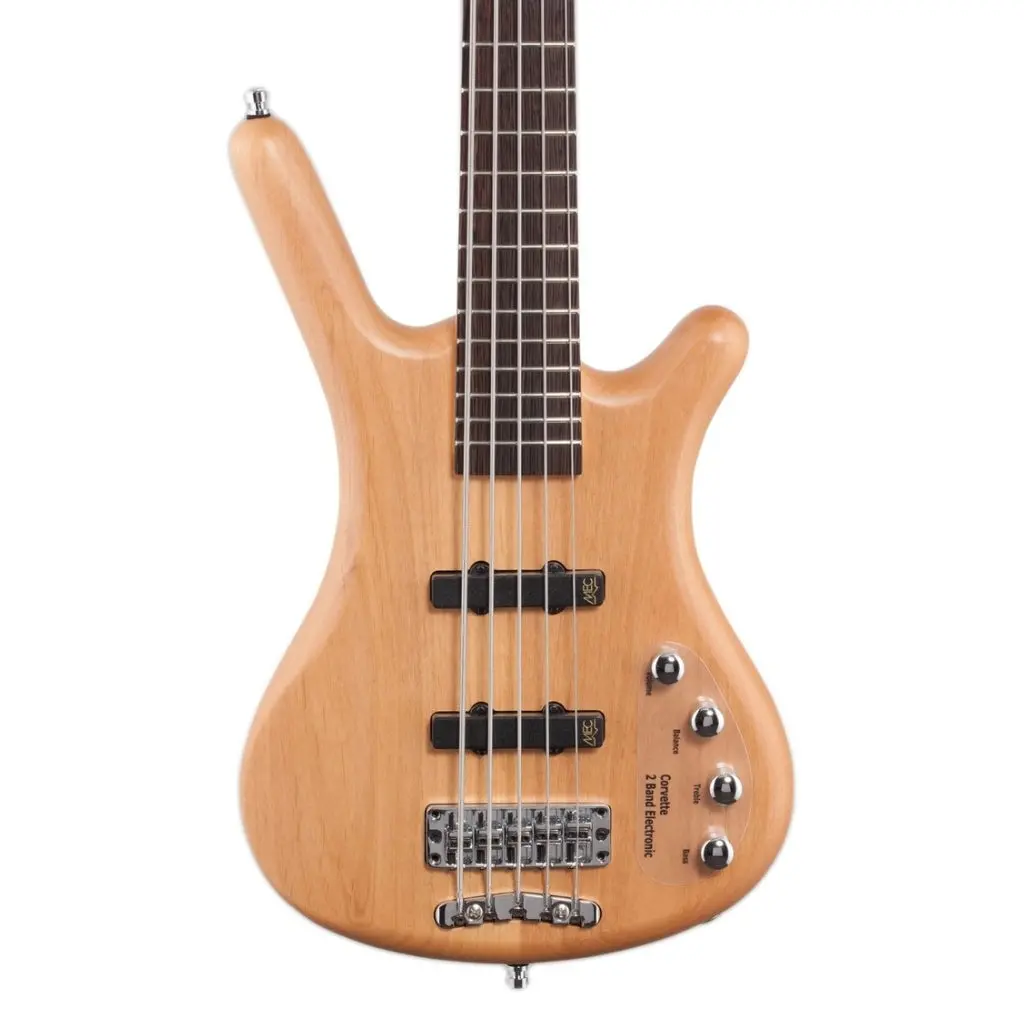 Warwick Rockbass Corvette Basic 5-String Bass Guitar - Natural Transparent Satin 1