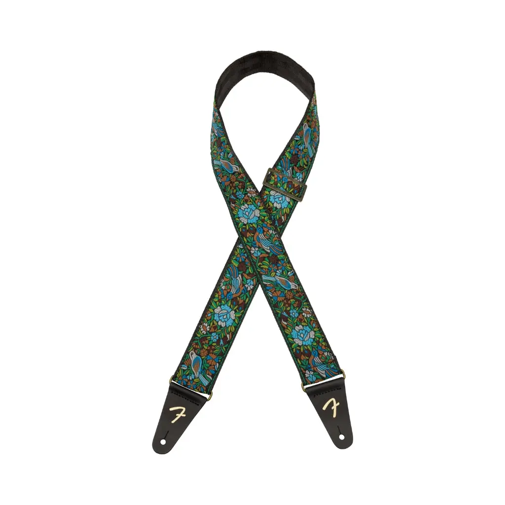 Fender Mosaic Jacquard Guitar Strap - Green, 2" 1