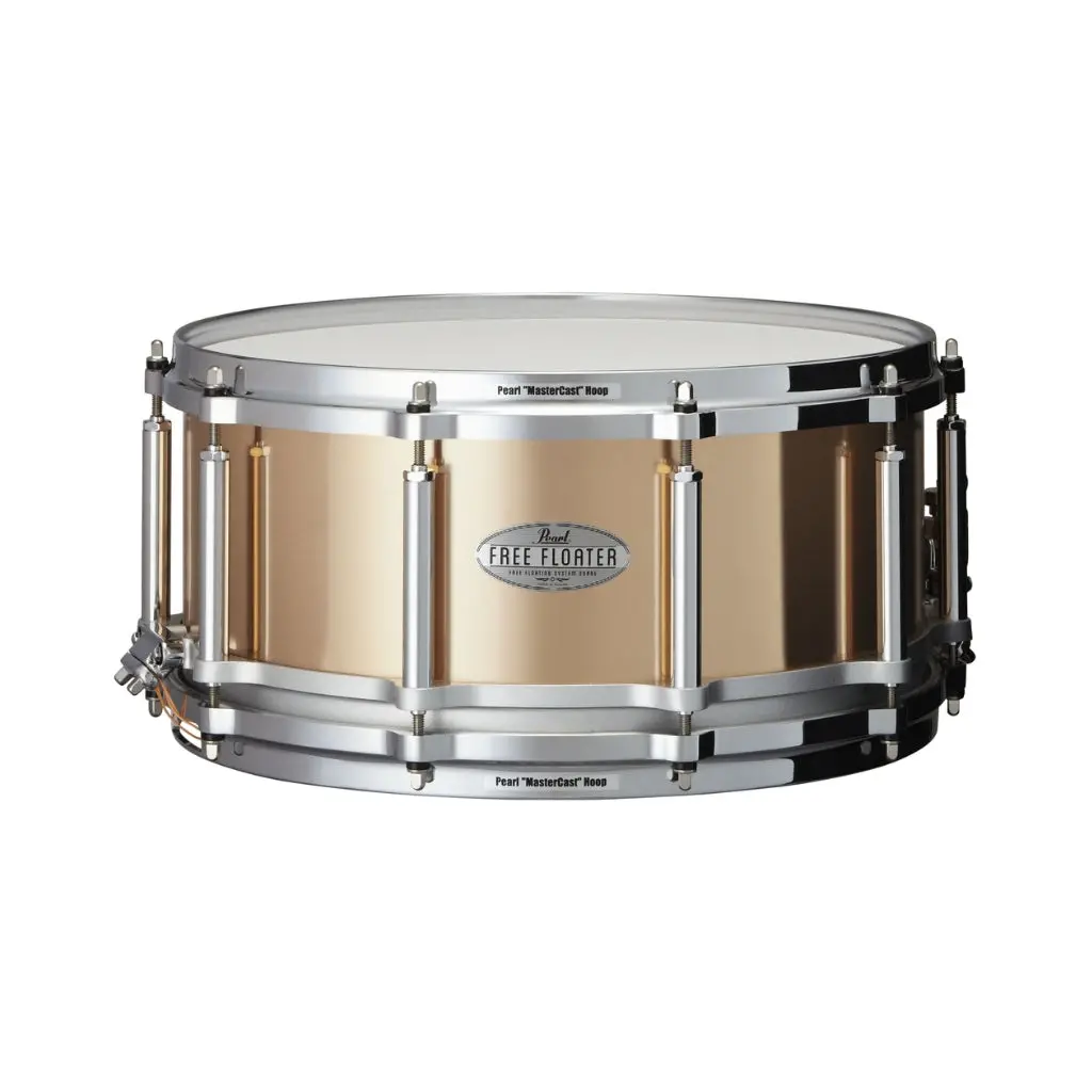 Pearl Free Floater Phosphor Bronze 6.5X 14-Inch Snare Drum 1