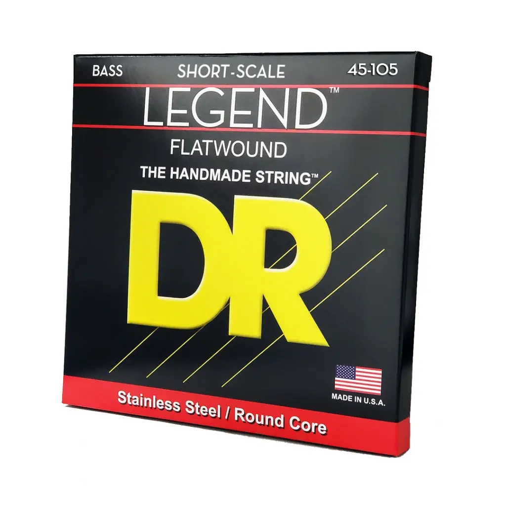 Dr Legend Polished Flatwound Stainless Steel Bass Strings - Medium 45-105 Short Scale 1