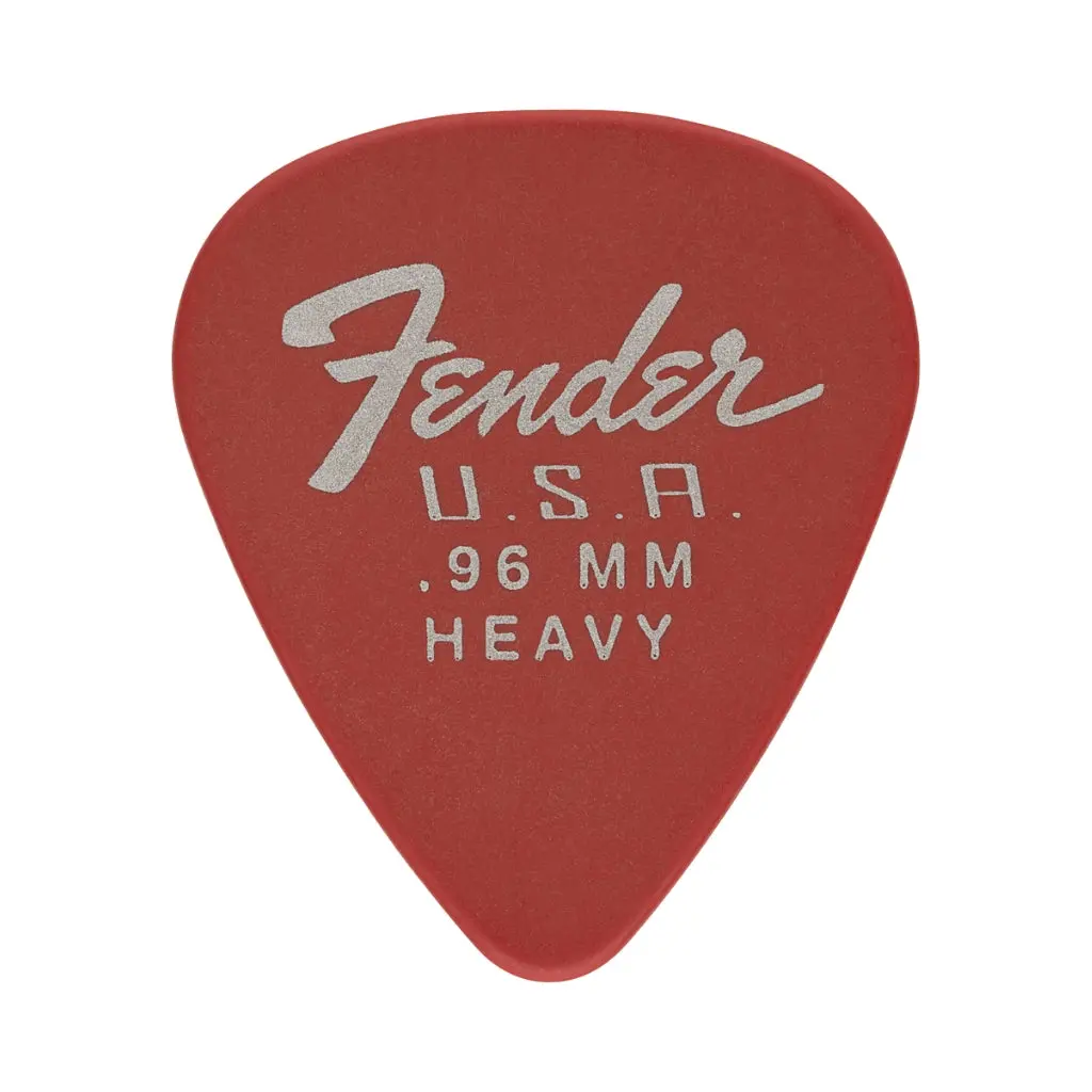 Fender Original Delrin Guitar Picks 12-Pack - .96Mm Fiesta Red 1