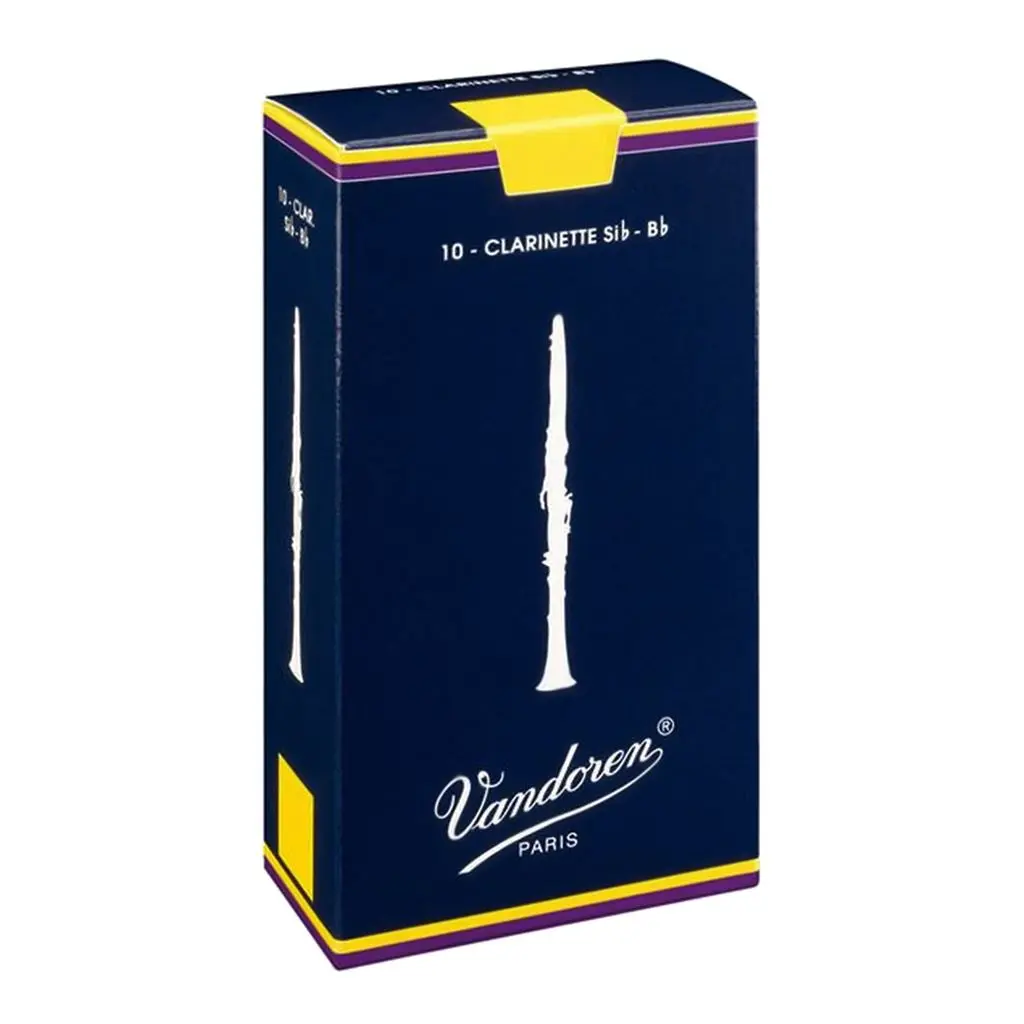 Vandoren Traditional B-Flat Clarinet Reeds Grade 2.5 - Box Of 10 1