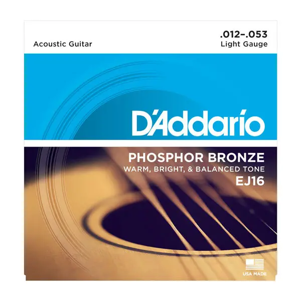 D'addario Ej16-10P Phosphor Bronze 12-53 - 10 Pack 1