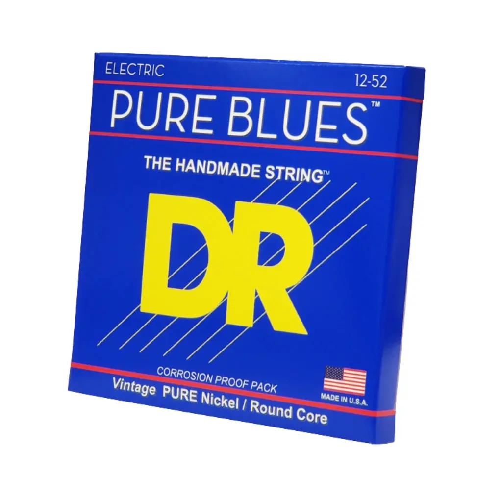 Dr Pure Blues Pure Nickel Electric Guitar Strings - Extra Heavy 12-52 1