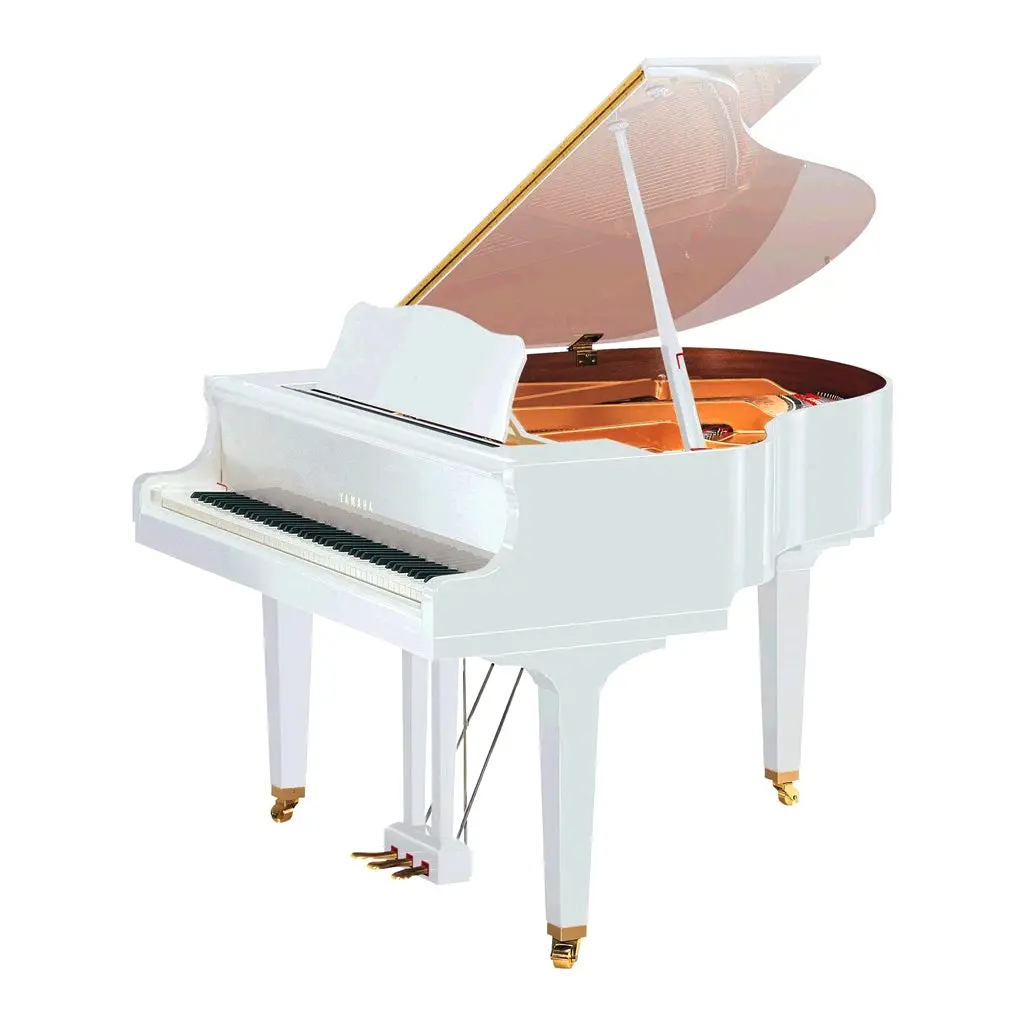 Yamaha 161Cm Professional Baby Grand Piano With Disklavier Enspire Standard System. Includes Msp3a Speakers. Polished White. 1