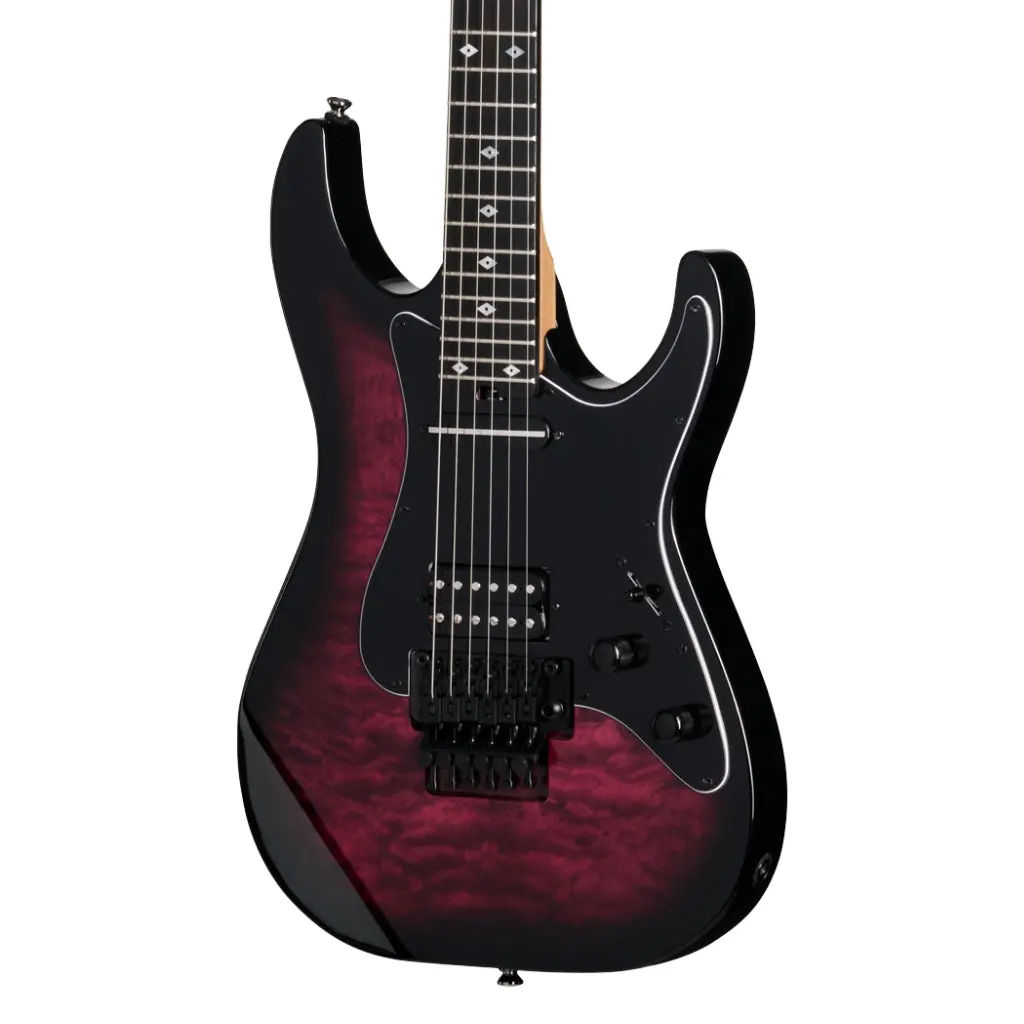 Kramer Volante Quilt Hsfr Electric Guitar - Magenta Burst 1