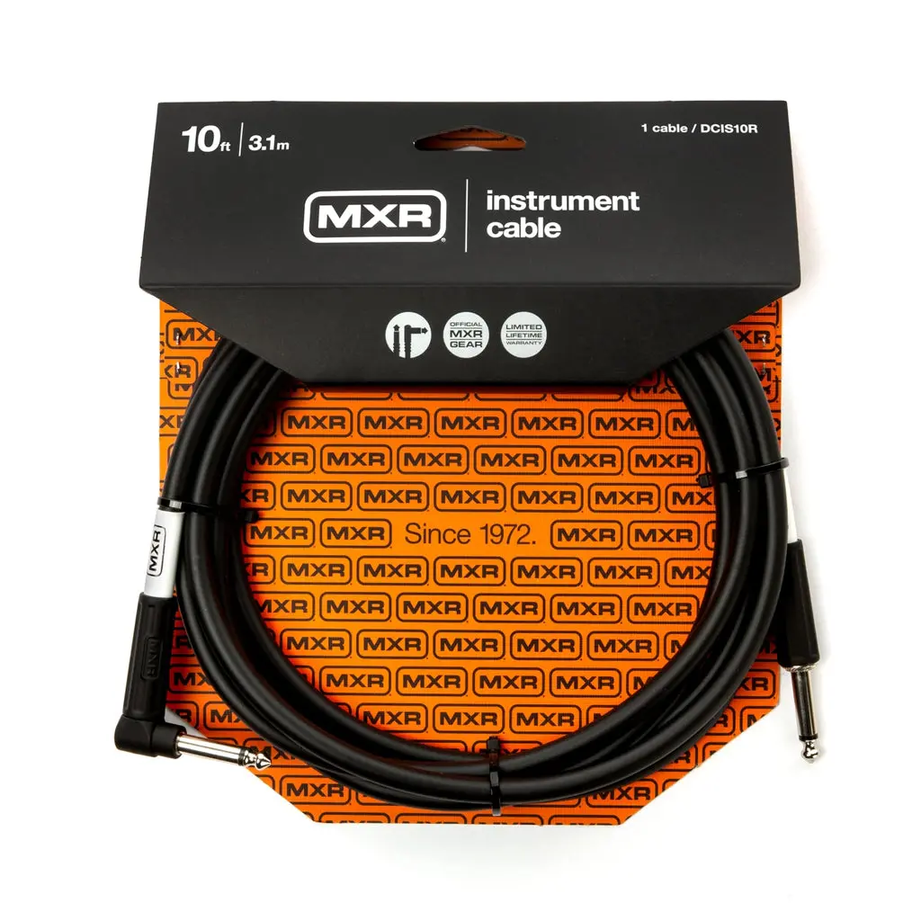 Mxr 10Ft Instrument Cable - Right Angle 1
