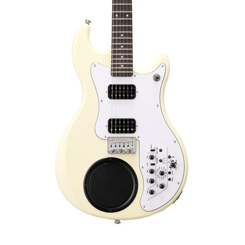 Vox Apc-2 Travel Guitar W/Built-In Speaker Effects & Rhythm - White 1