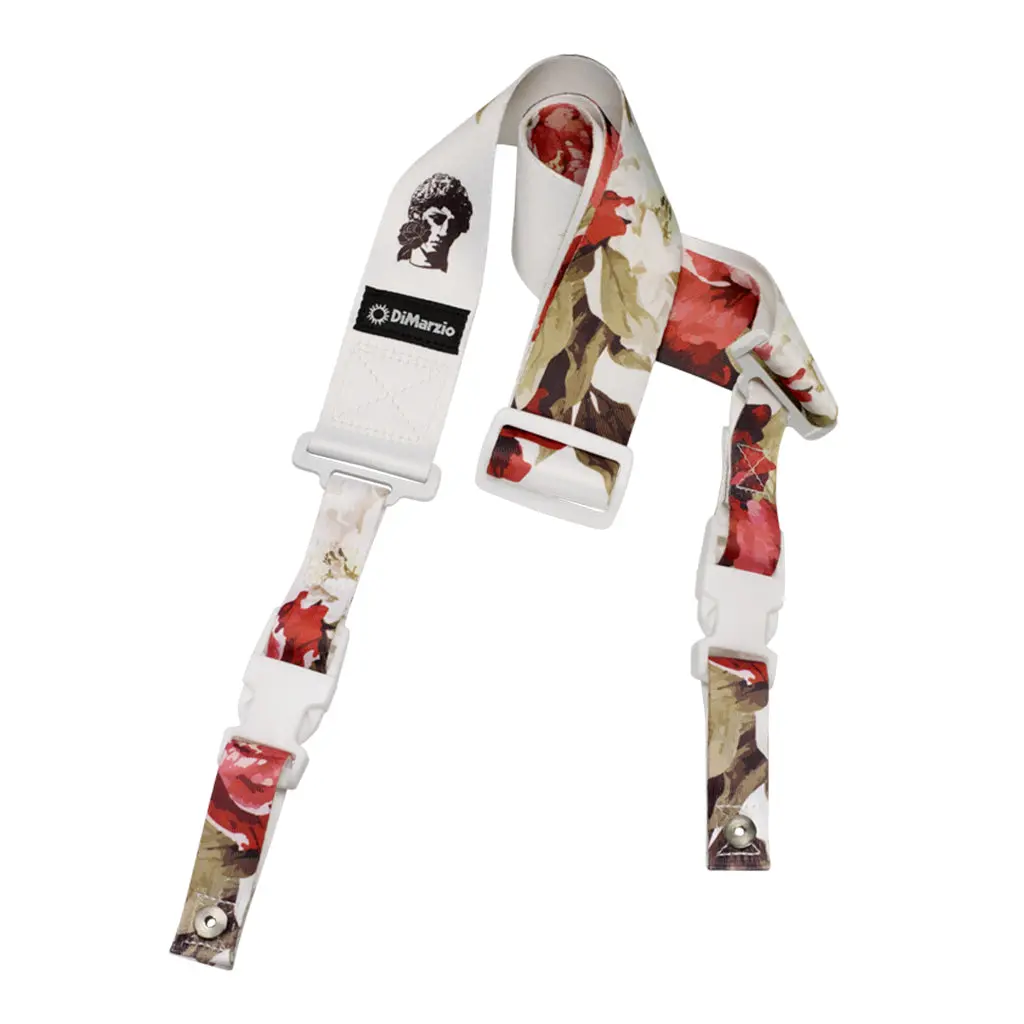 Dimarzio Dd2247 Polyphia Floral Muse Locking Strap - White 1