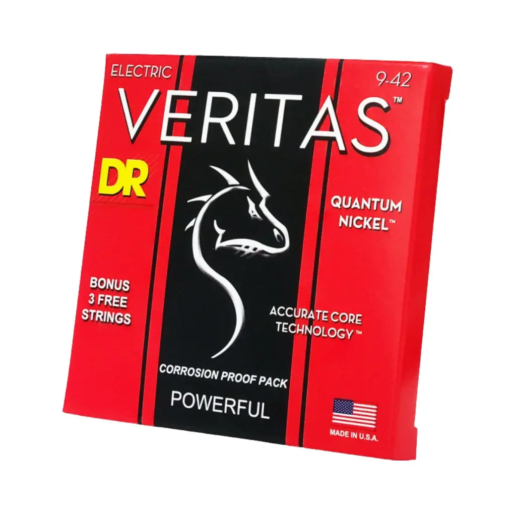 Dr Veritas Coated Core Technology Electric Guitar Strings -  Light 9-42 1