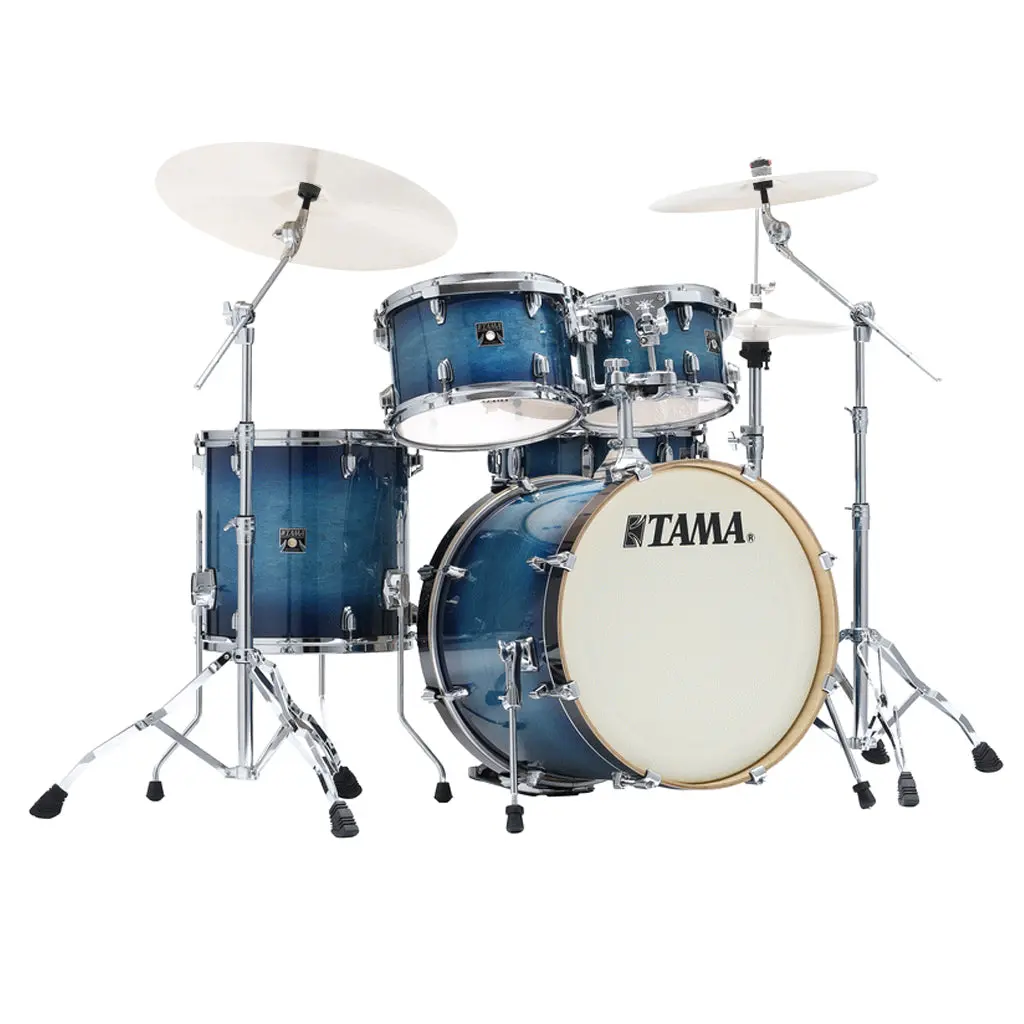 Tama Cl50rs Superstar Classic 5-Piece Shell Pack With 20" Bass Drum - Blue Lacquer Burst 1