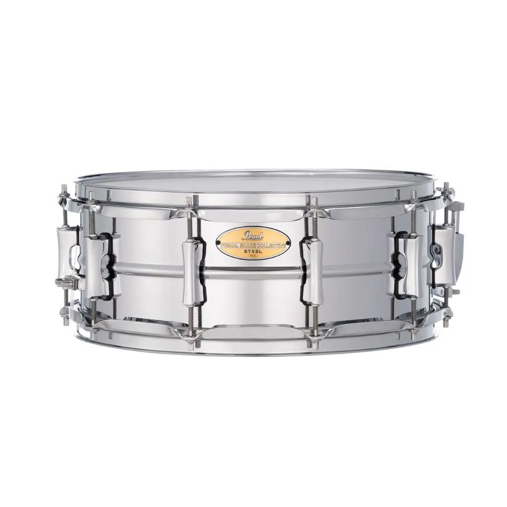 Pearl Primal Collective Snare Drum - 5.5 Inches X 14 Inches, Brushed Steel 1
