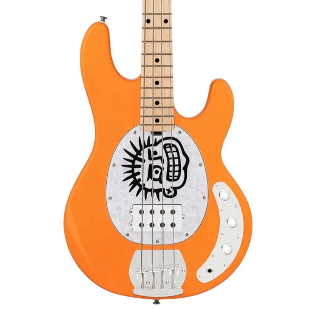 Sterling By Music Man Mike Herrera Signature Stingray Electric Bass Guitar - Orange Creamsicle 1