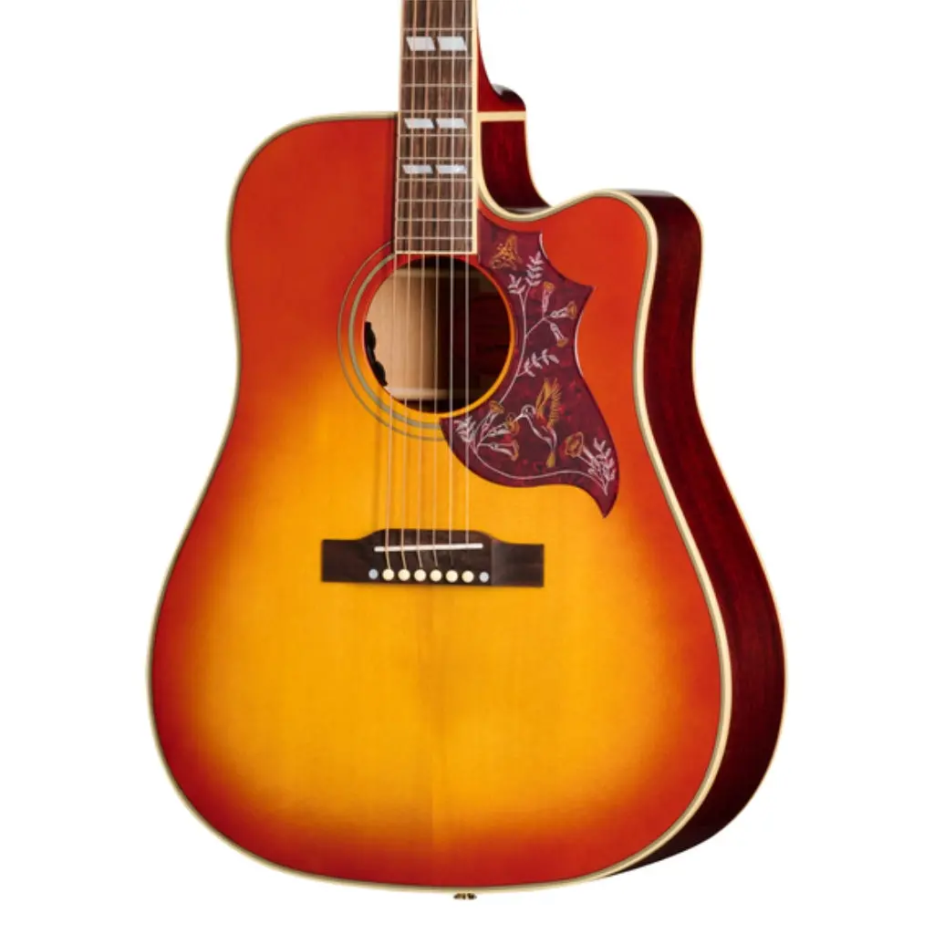 Epiphone Hummingbird Standard Ec Acoustic Guitar - Cherry Sunburst 1