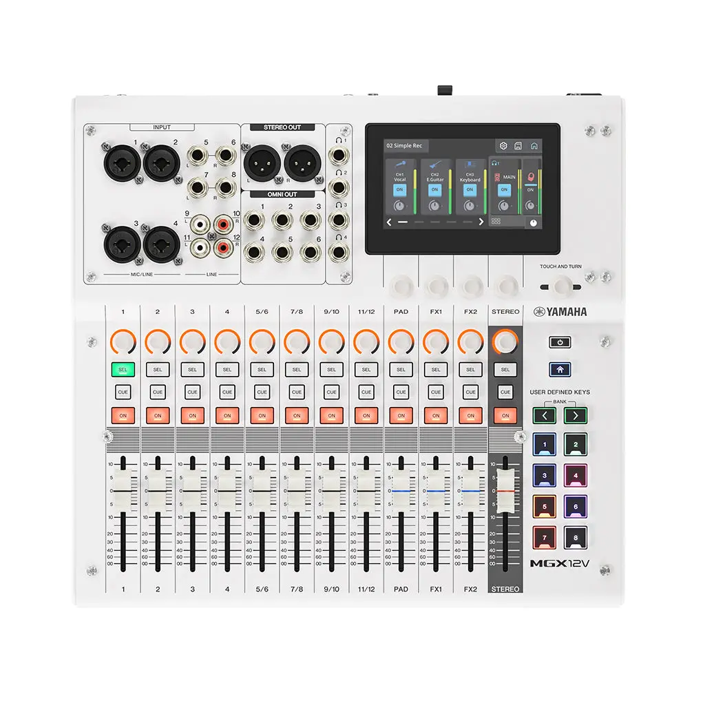 Yamaha Mgx12v Digital Mixer W/Video Interface - White 1