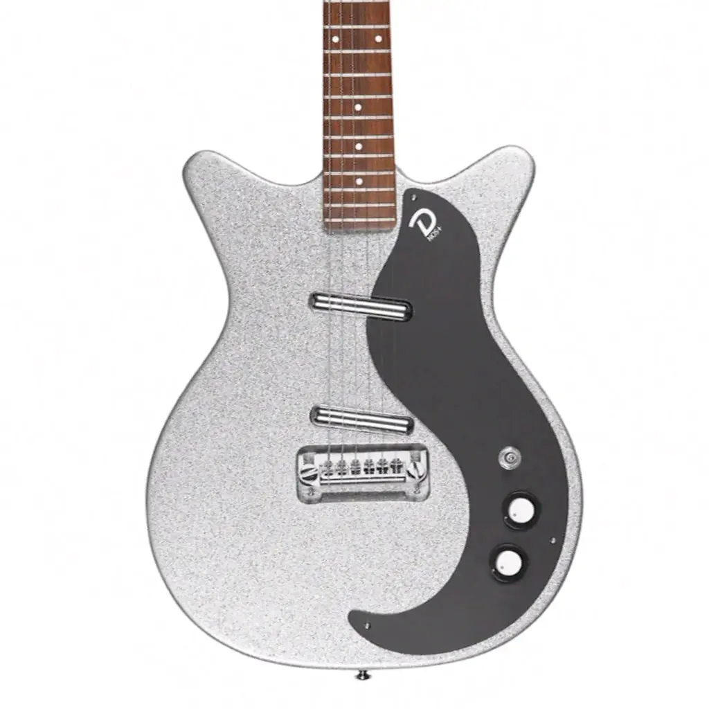 Danelectro '59M Nos+ Silver Metal Flake 1