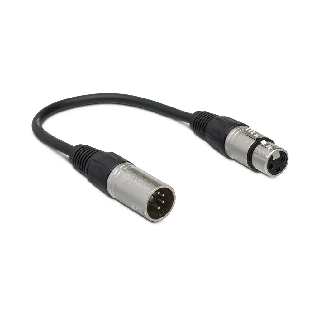 Hosa Technology Xlr5m To Xlr3f Dmx512 Adaptor 1