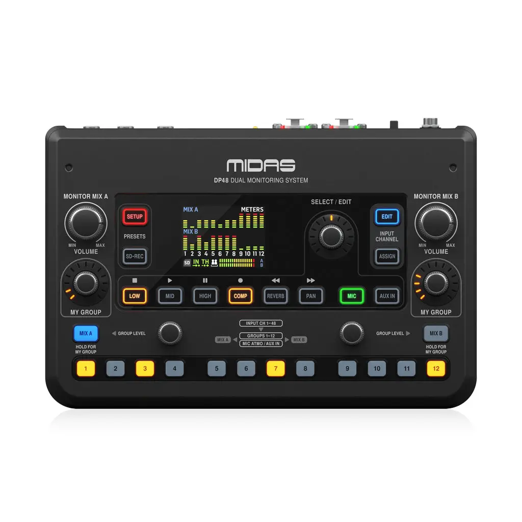 Midas Dp48 Dual Channel Personal Monitor Mixer 1