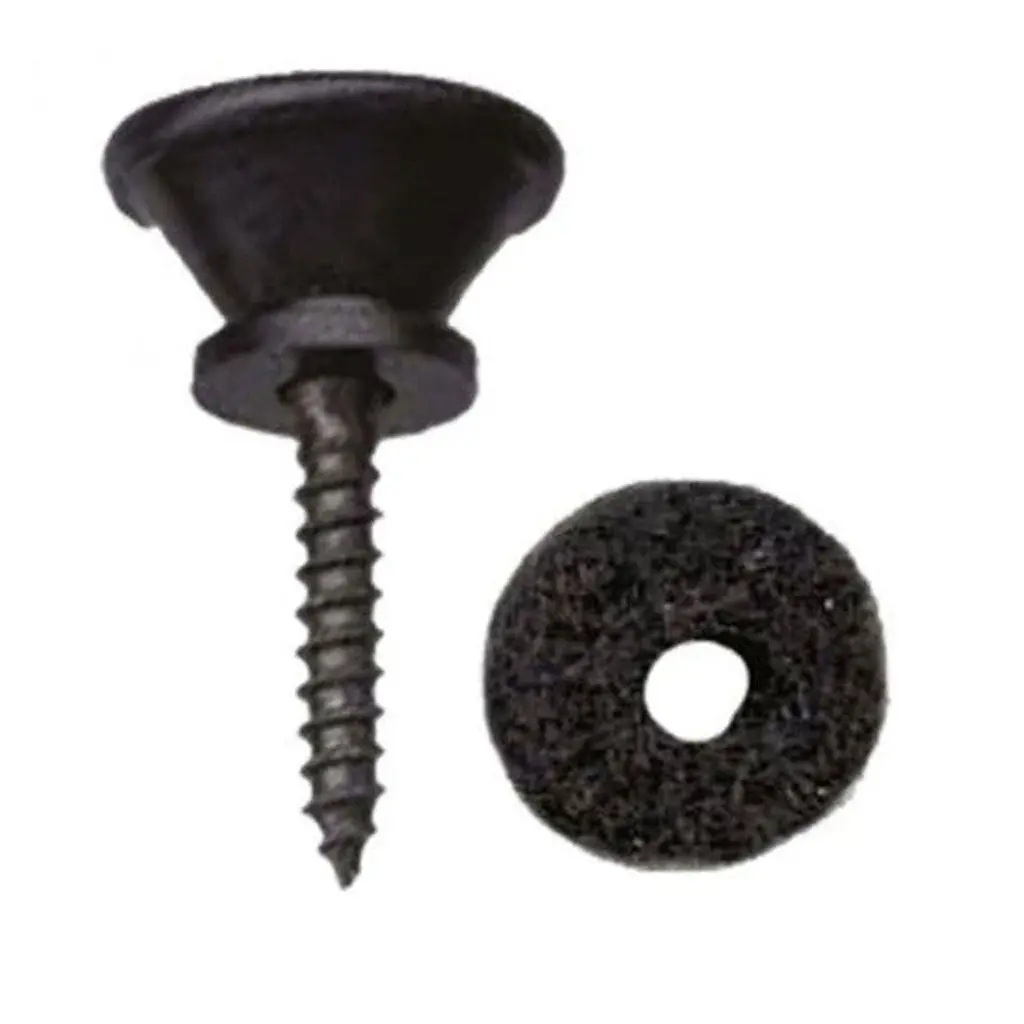 Dr. Parts End Pin/Felt & Screw Black 1