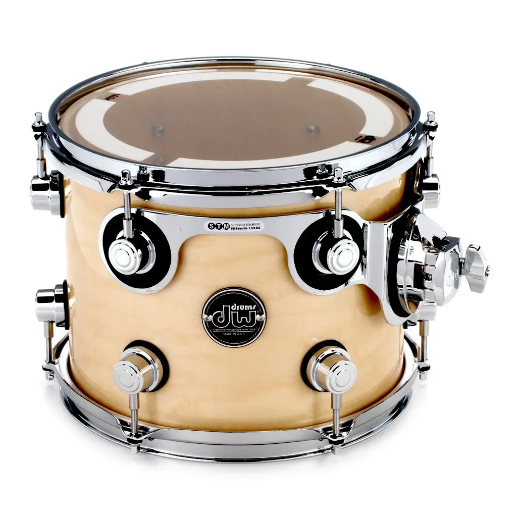 Dw Performance Series Mounted Tom - 8 X 10 Inch - Natural Lacquer 1