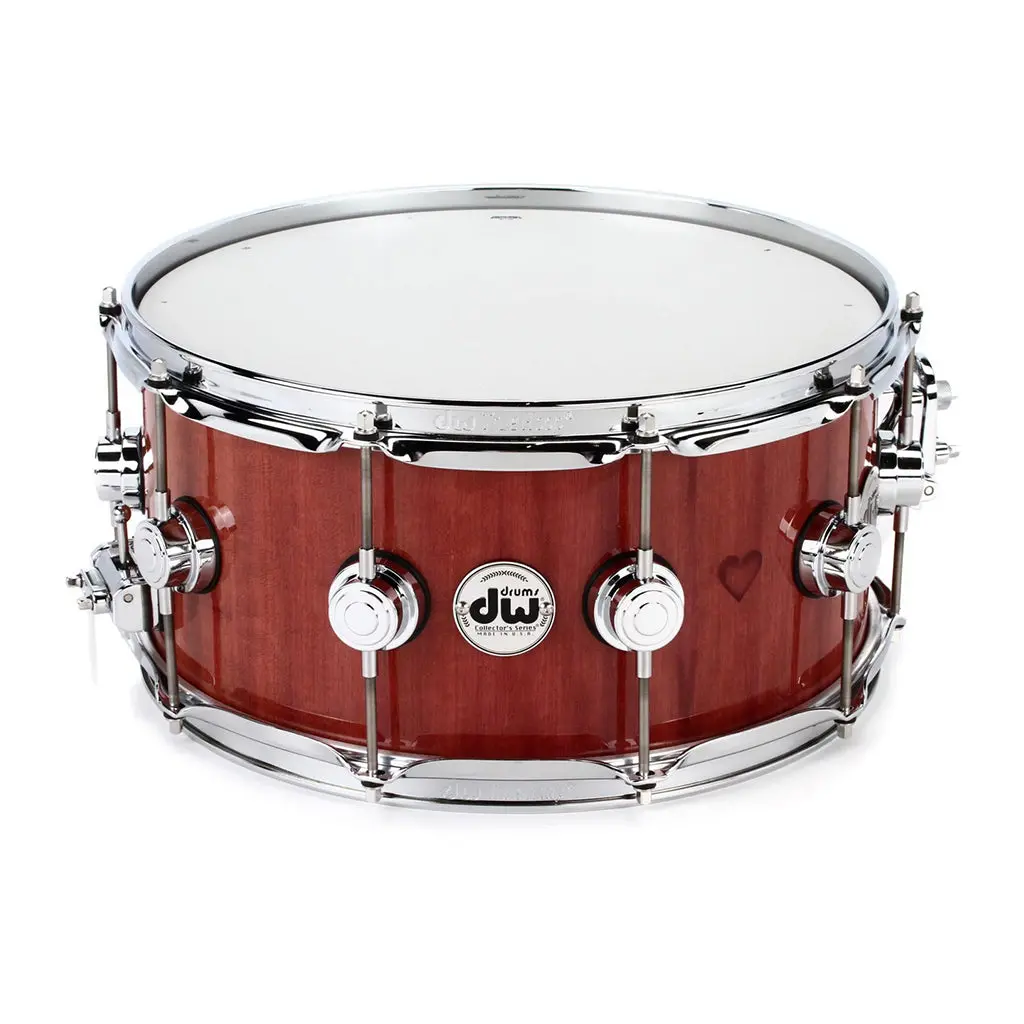 Dw Collector's Series® Lacquer Custom  Snare Drum 14"X6.5" Purple Heart With Chrome Hardware 1