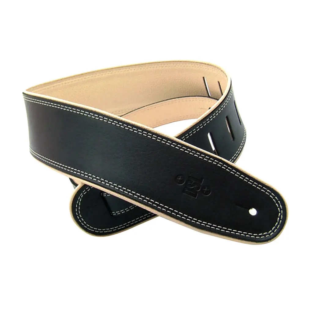 Dsl Gep25-15-3 Strap Leather Rolled Edge Black/Beige 1