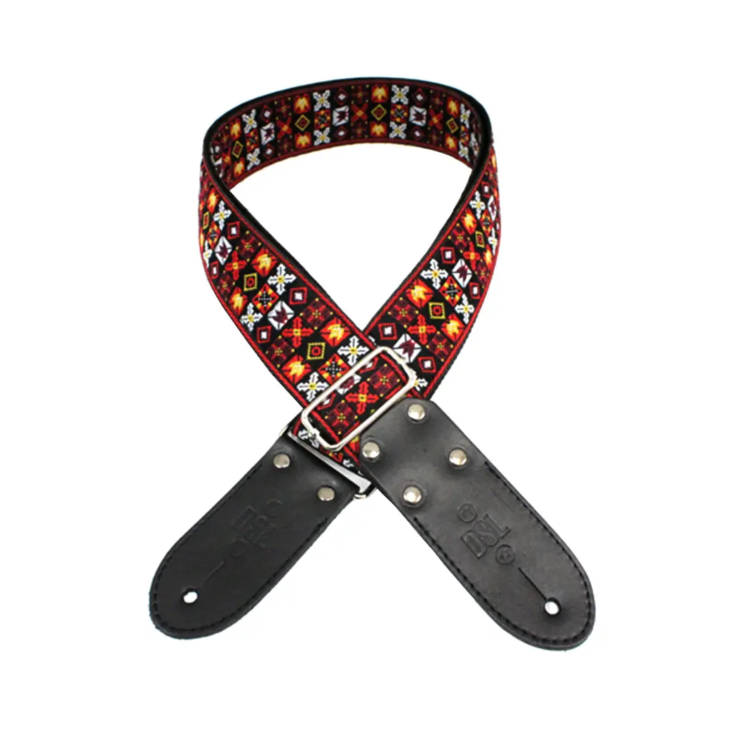 Dsl Jac20-Fire Strap 2" Jacquard Weave Fire 1