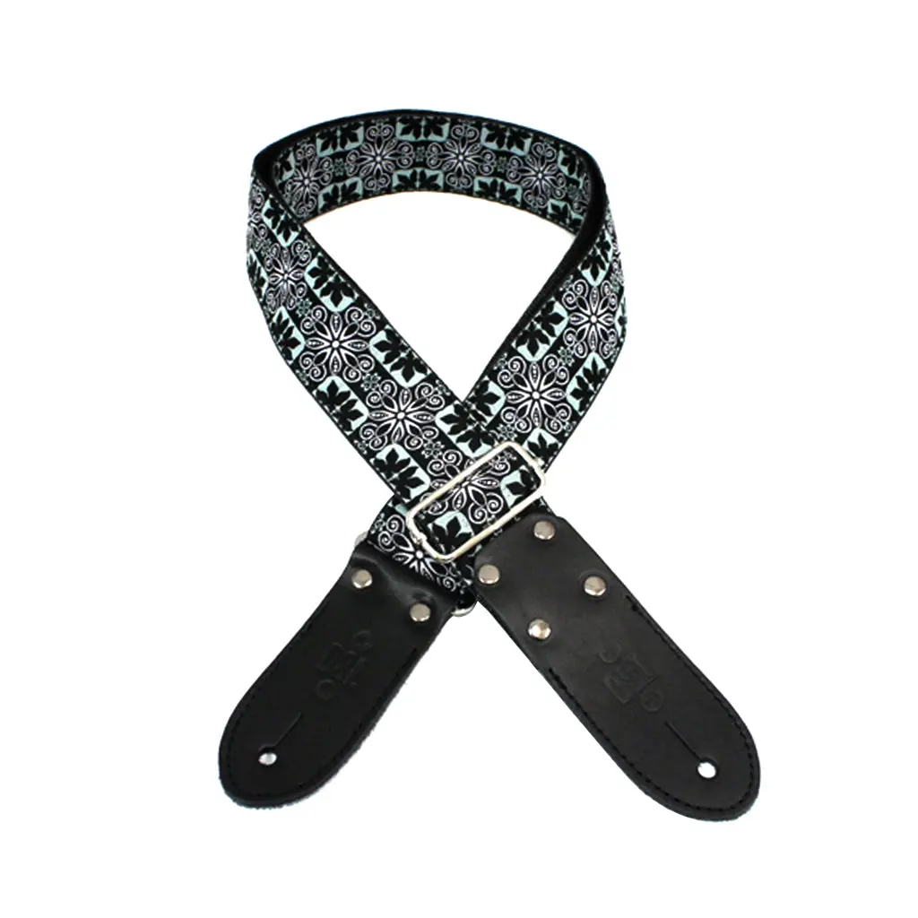 Dsl Jac20-Fil-White 2" Strap Jacquard Weave Fil Design White 1