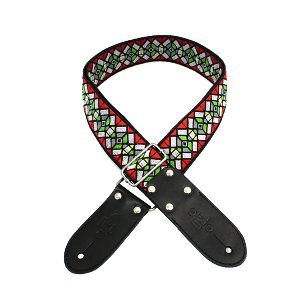 Dsl Jac20-Hazered 2" Strap Jacquard Weave Haze Red 1