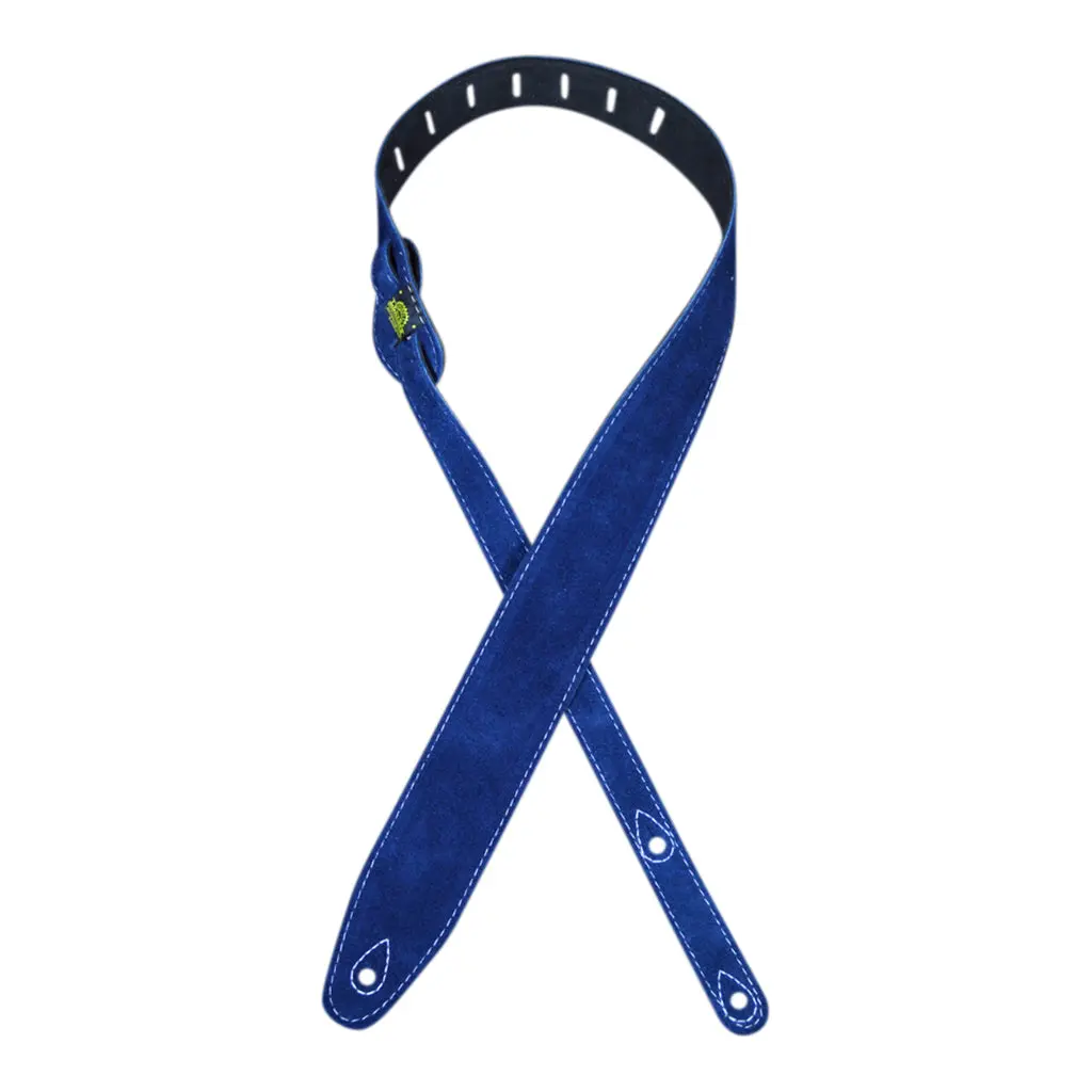 Colonial Leather Dss-Blue Gtr Strap Double Suede Blue 1