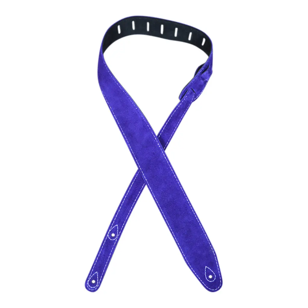 Colonial Leather - Double Suede Guitar Strap - Violet 1