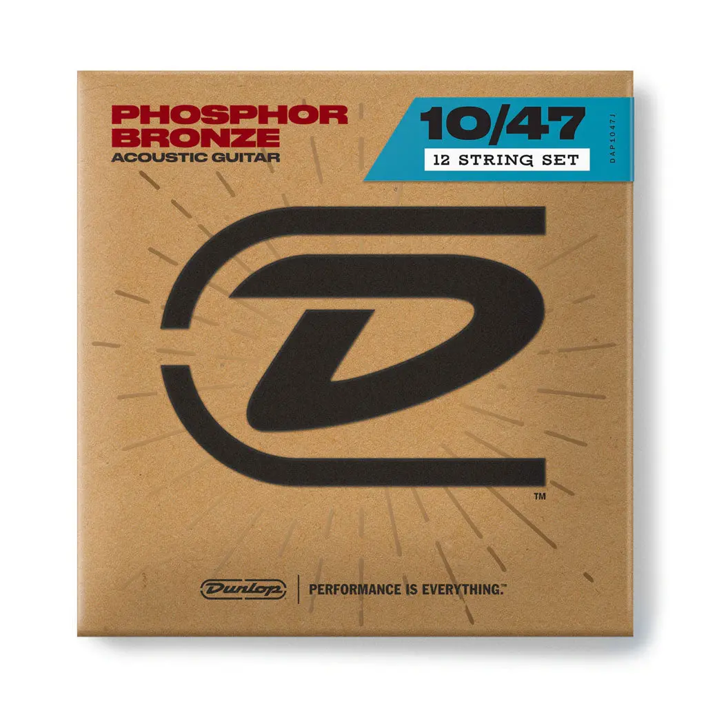 Dunlop 10-47 12 String Phosphor Bronze - Acoustic Guitar Strings 1