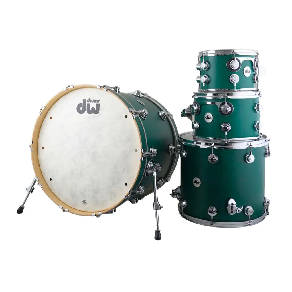 Dw Collectors Maple 333 - Teal Satin Oil With Chrome Hardware: 10/12/16/22 1